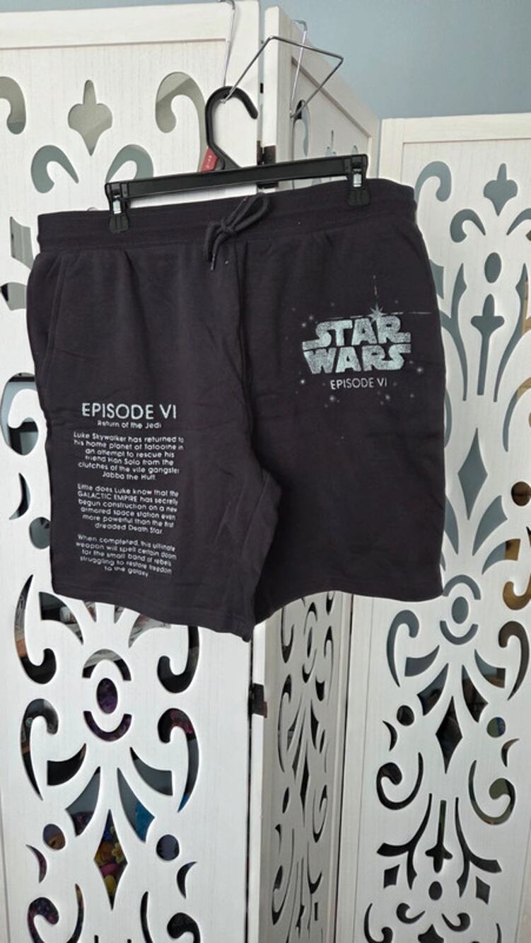 Star Wars Episode VI Return of the Jedi Lounge Shorts Black Graphic large